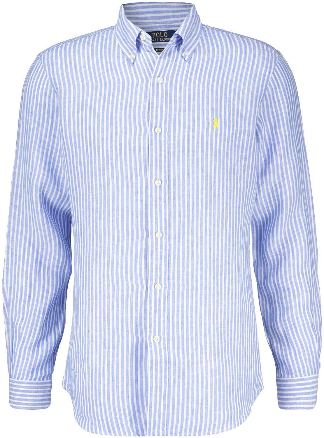 Polo Ralph Lauren Overhemd Linnen Blauw