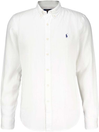 Polo Ralph Lauren long sleeve sport shirt linen Wit