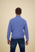 long sleeve pullover half zip Blauw