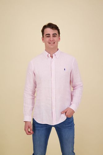 Polo Ralph Lauren cubdppcs-longsleeve sport linen shirt Roze