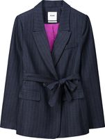 Blazer Striped Midnight Blauw