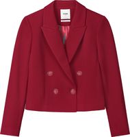 Blazer Burgundy Red Short Rood