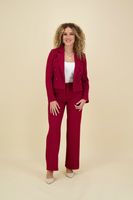 Blazer Burgundy Red Short Rood