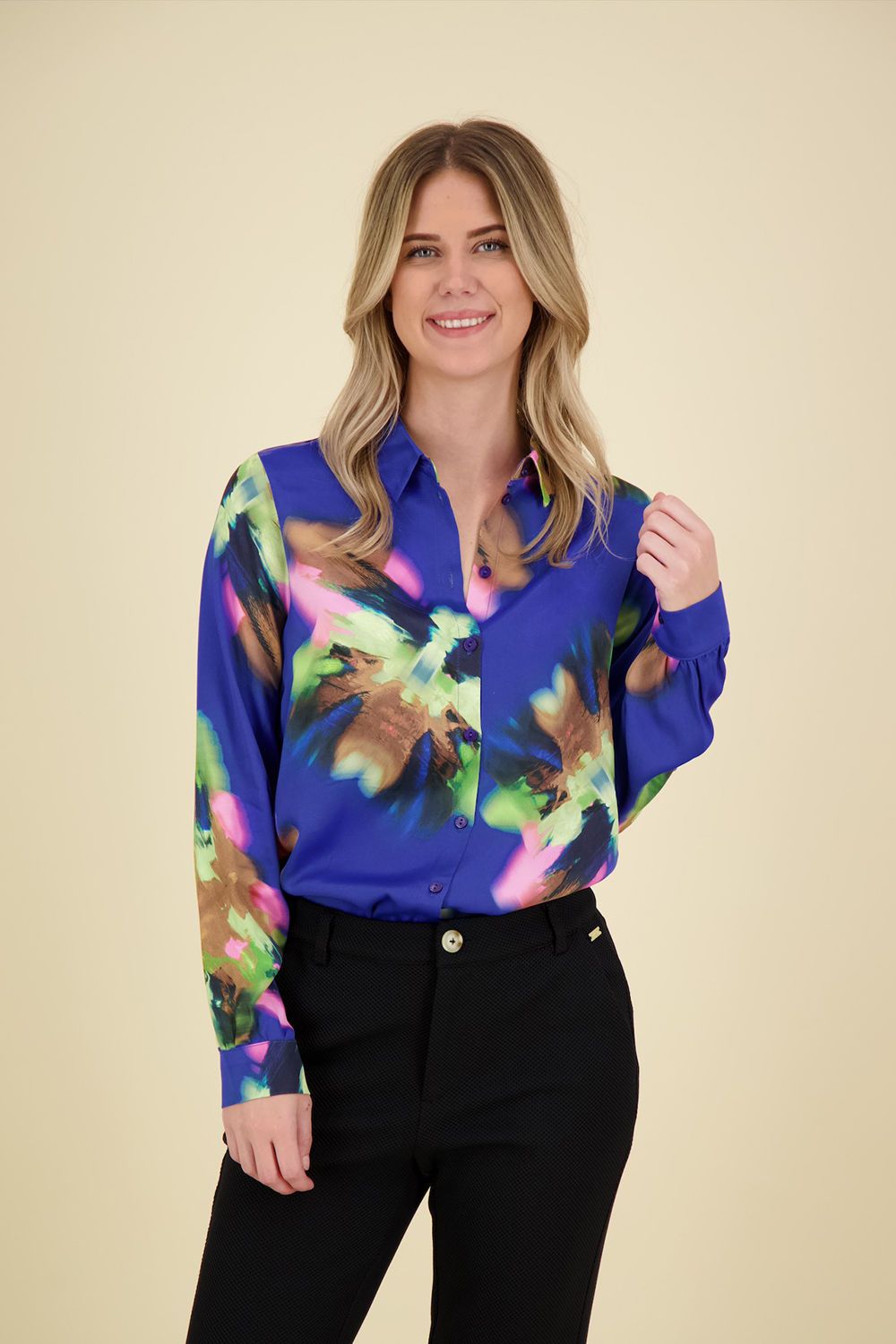 Pom Amsterdam Blouse Blauw