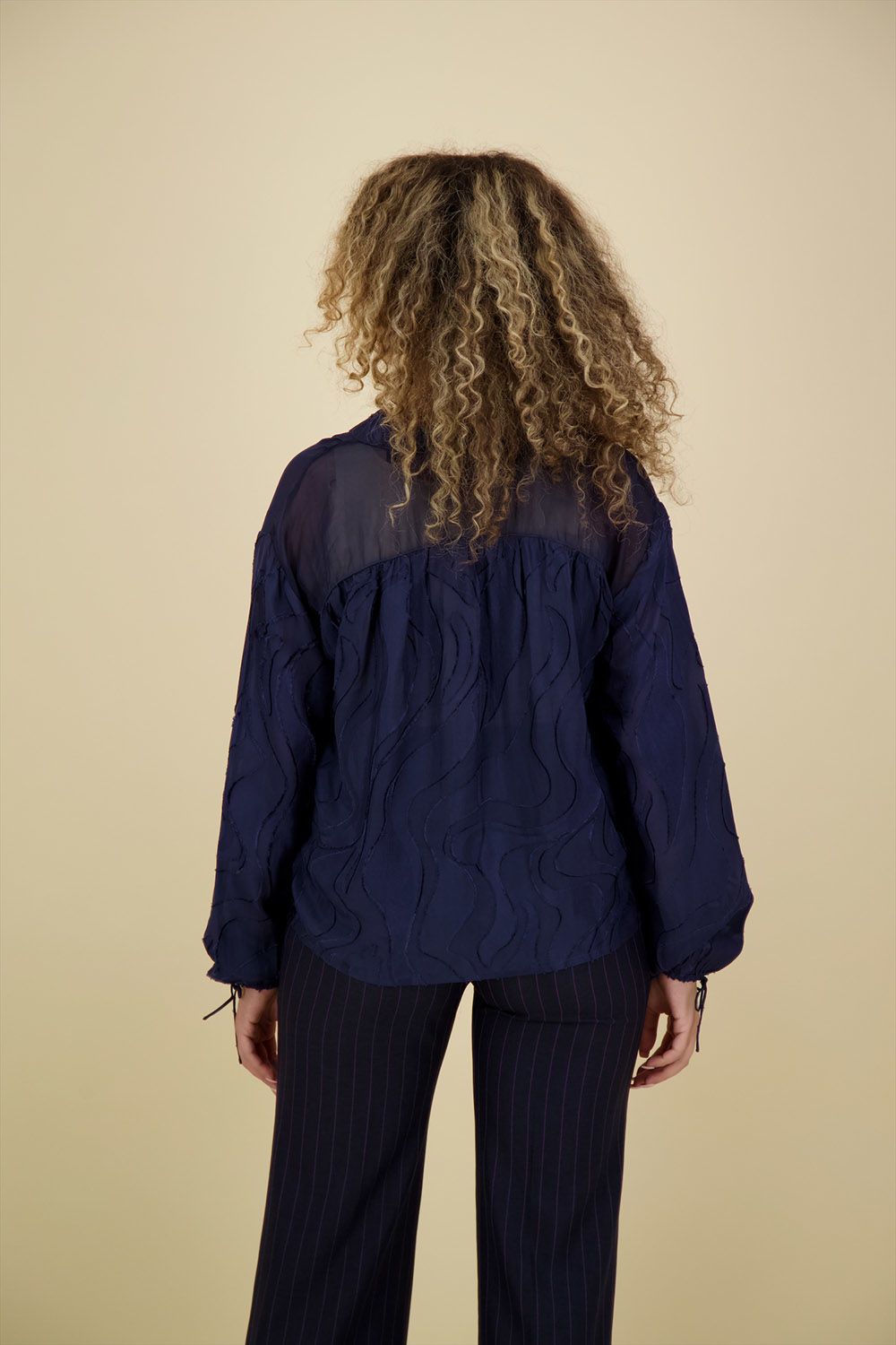 Pom Amsterdam Blouse Blauw