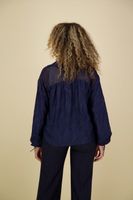 Blouse Jacquard Midnight Blauw