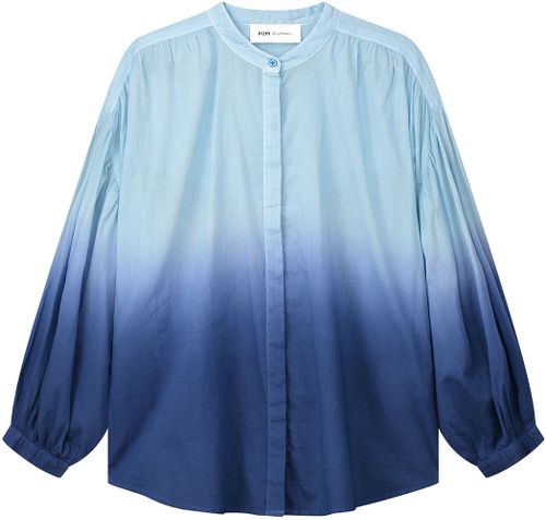 Pom Amsterdam Blouse Faded Ink Blue Blauw
