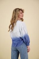 Blouse Faded Ink Blue Blauw
