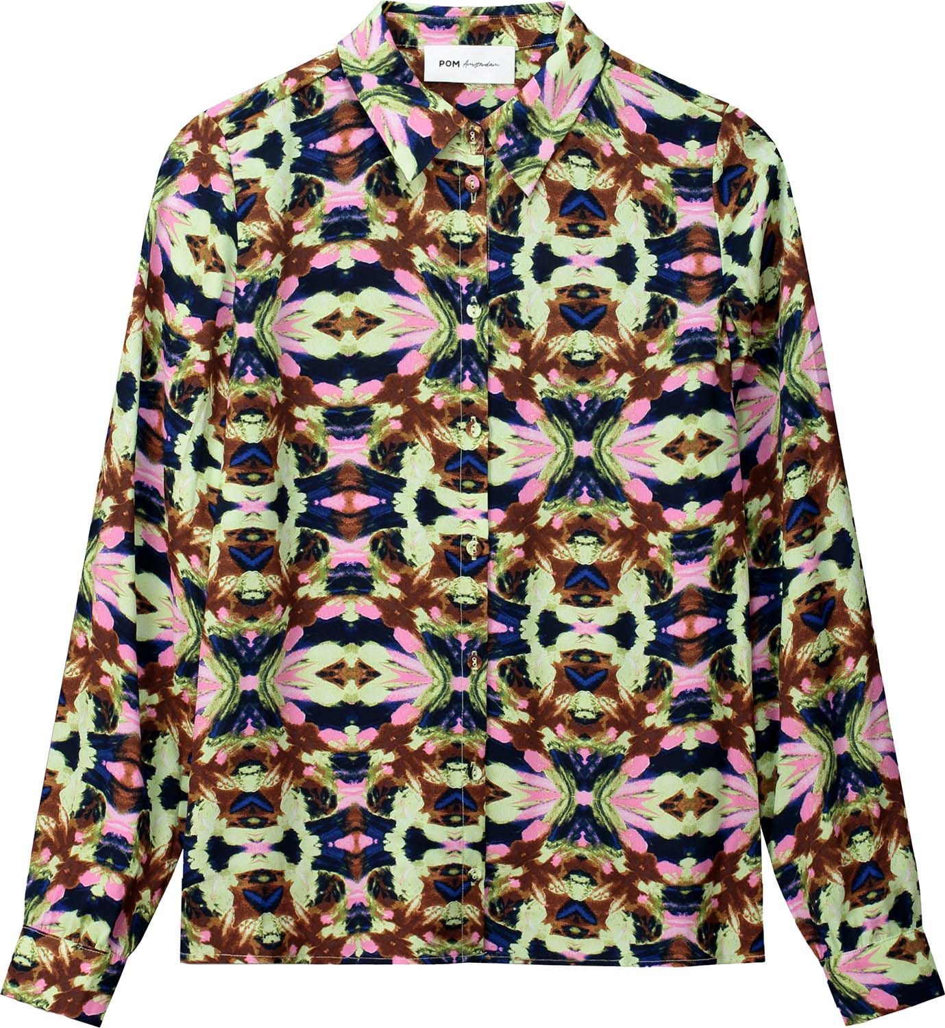 Pom Amsterdam Blouse Mila Butterfly Sky Groen