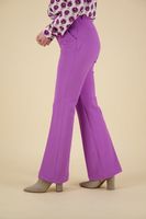 Pantalon Pique Flare Purple Paars