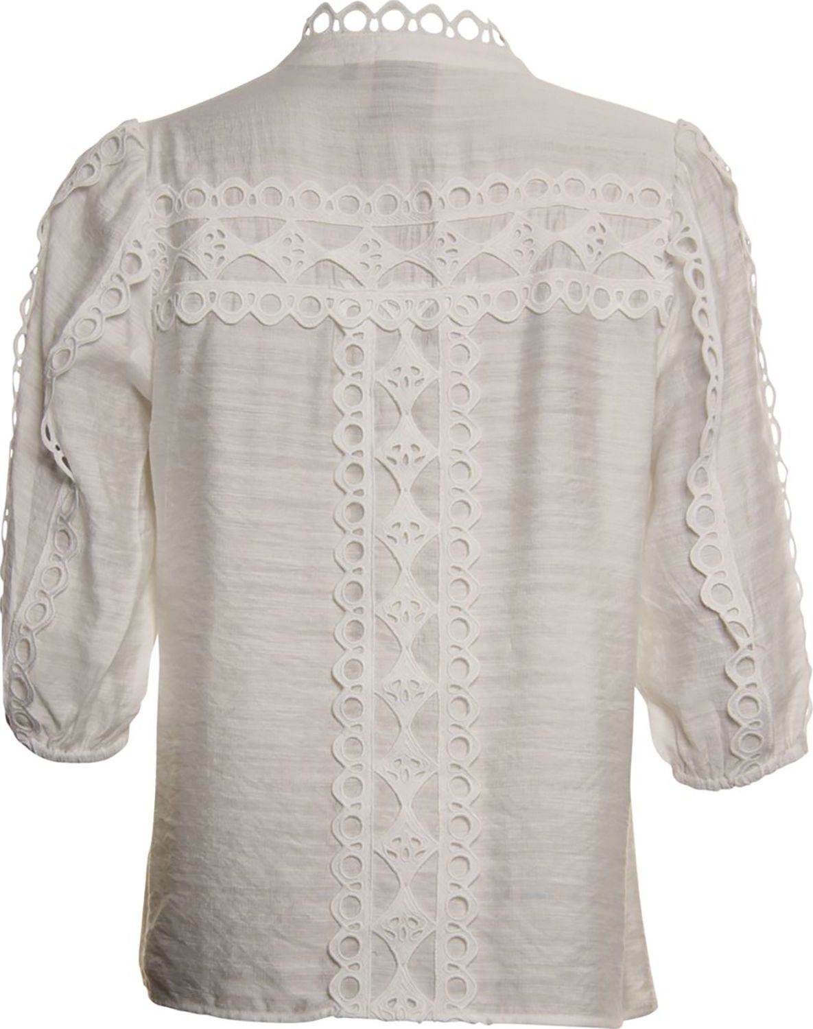 Poools Blouse Lace Tape Wit