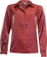 Blouse shiny Rood