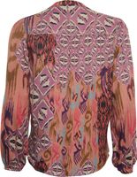 blouse l/s print Roze