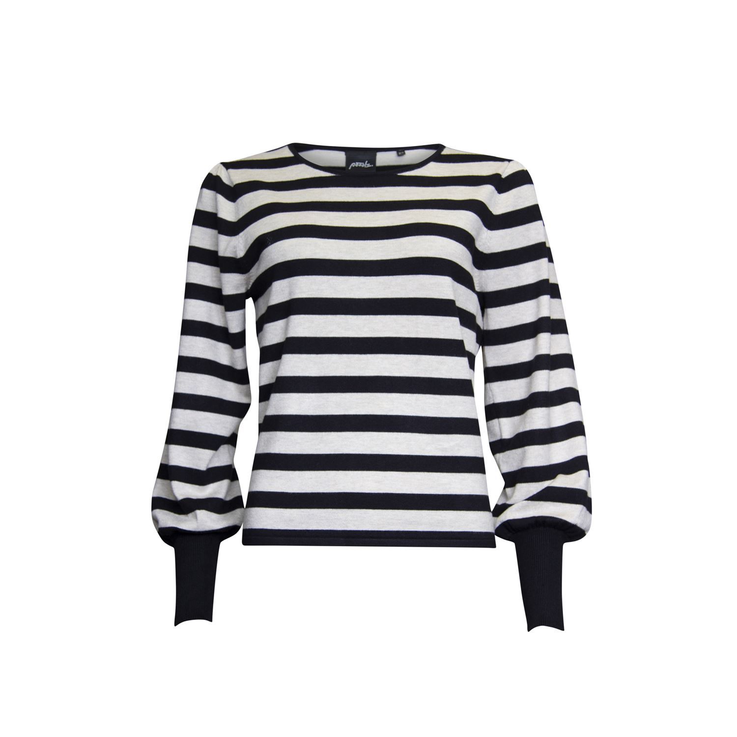 Sweater striped Zwart