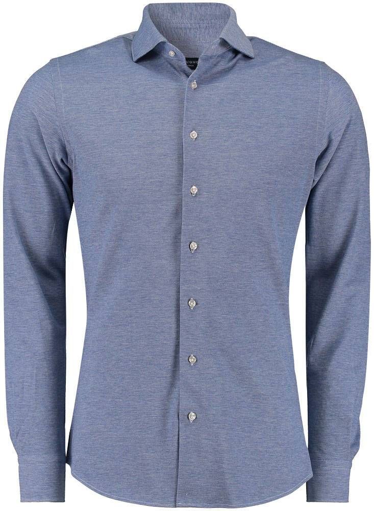 Profuomo Knitted Overhemd Blauw
