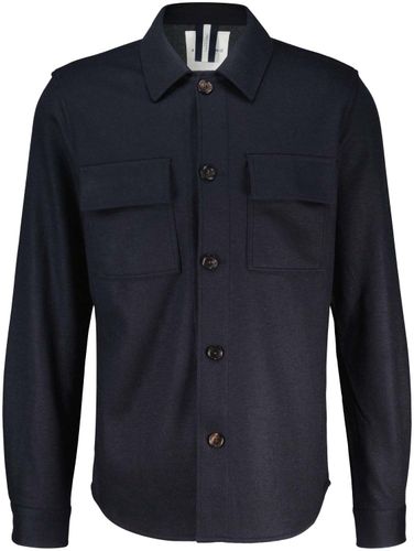 Profuomo Overshirt KNITTED Blauw