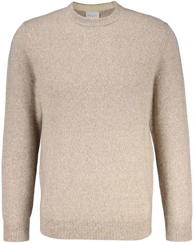 Profuomo PULLOVER CREW NECK TAUPE Bruin