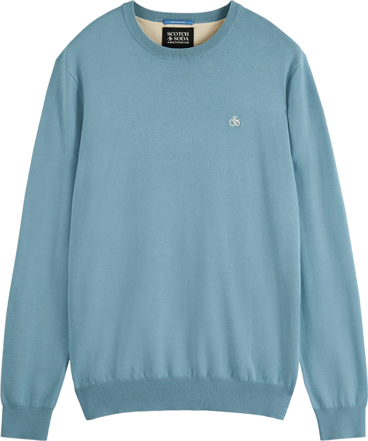 Scotch & Soda Trui Essential Blauw Scotch & Soda Trui Essential Blauw