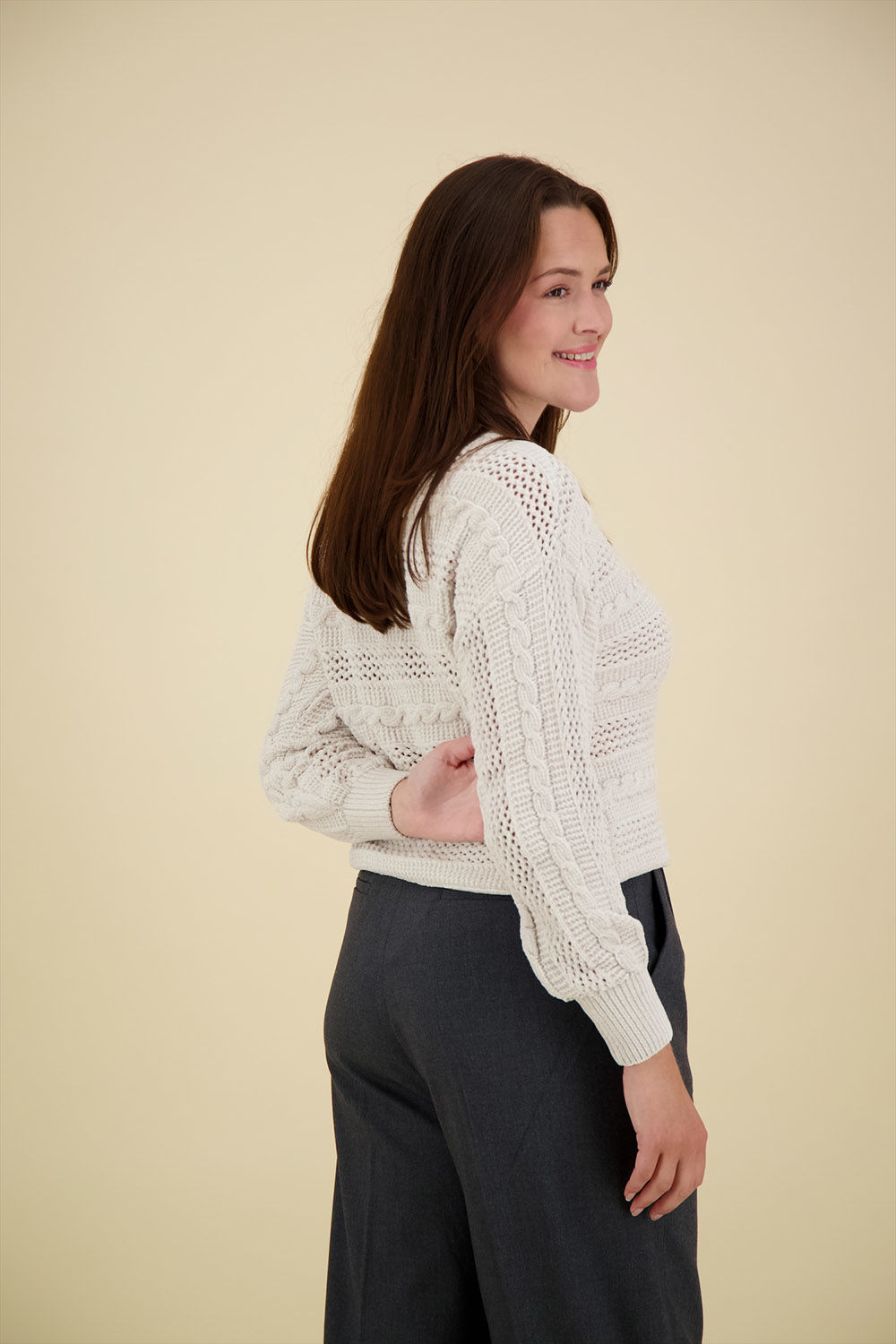 In Shape Trui Iselle Chenille Crème  In Shape Trui Iselle Chenille Crème