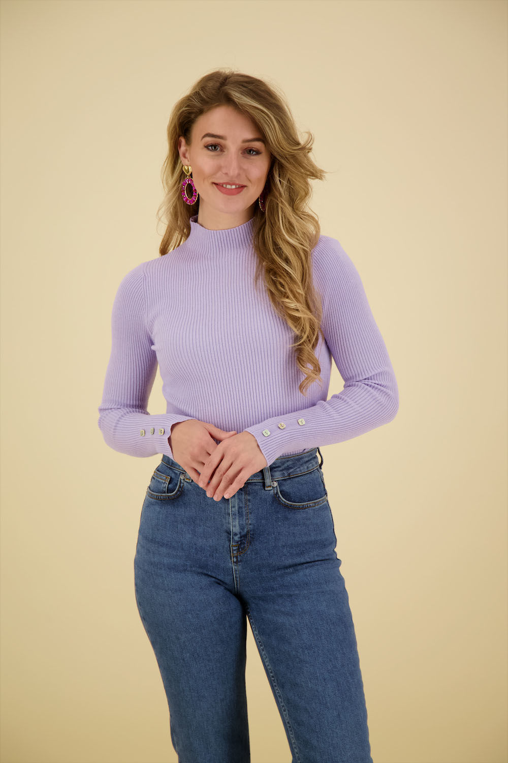 In Shape Trui Luise Paars  In Shape Trui Luise Paars