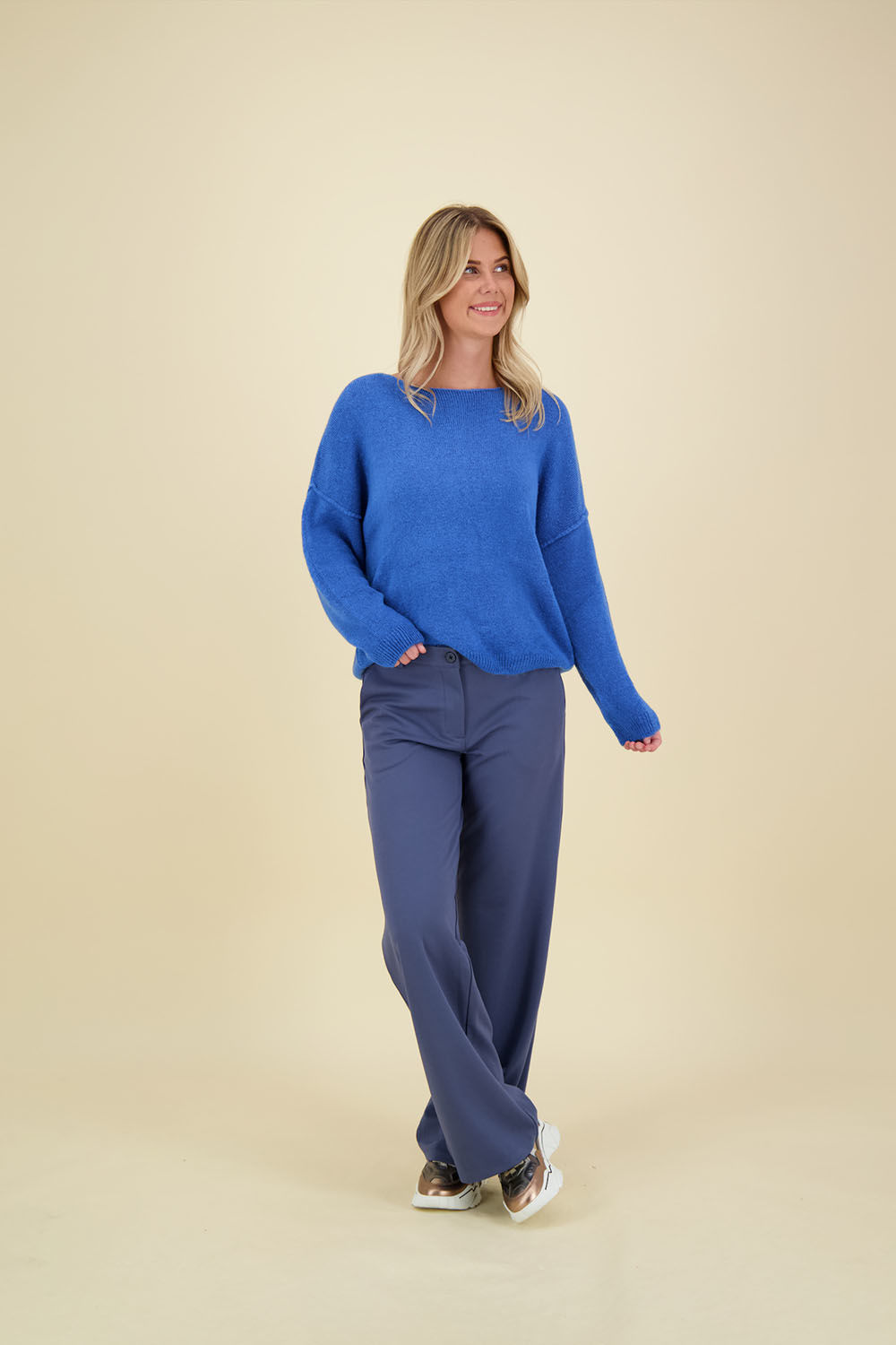 Bomont Trui Mohair Blauw Bomont Trui Mohair Blauw