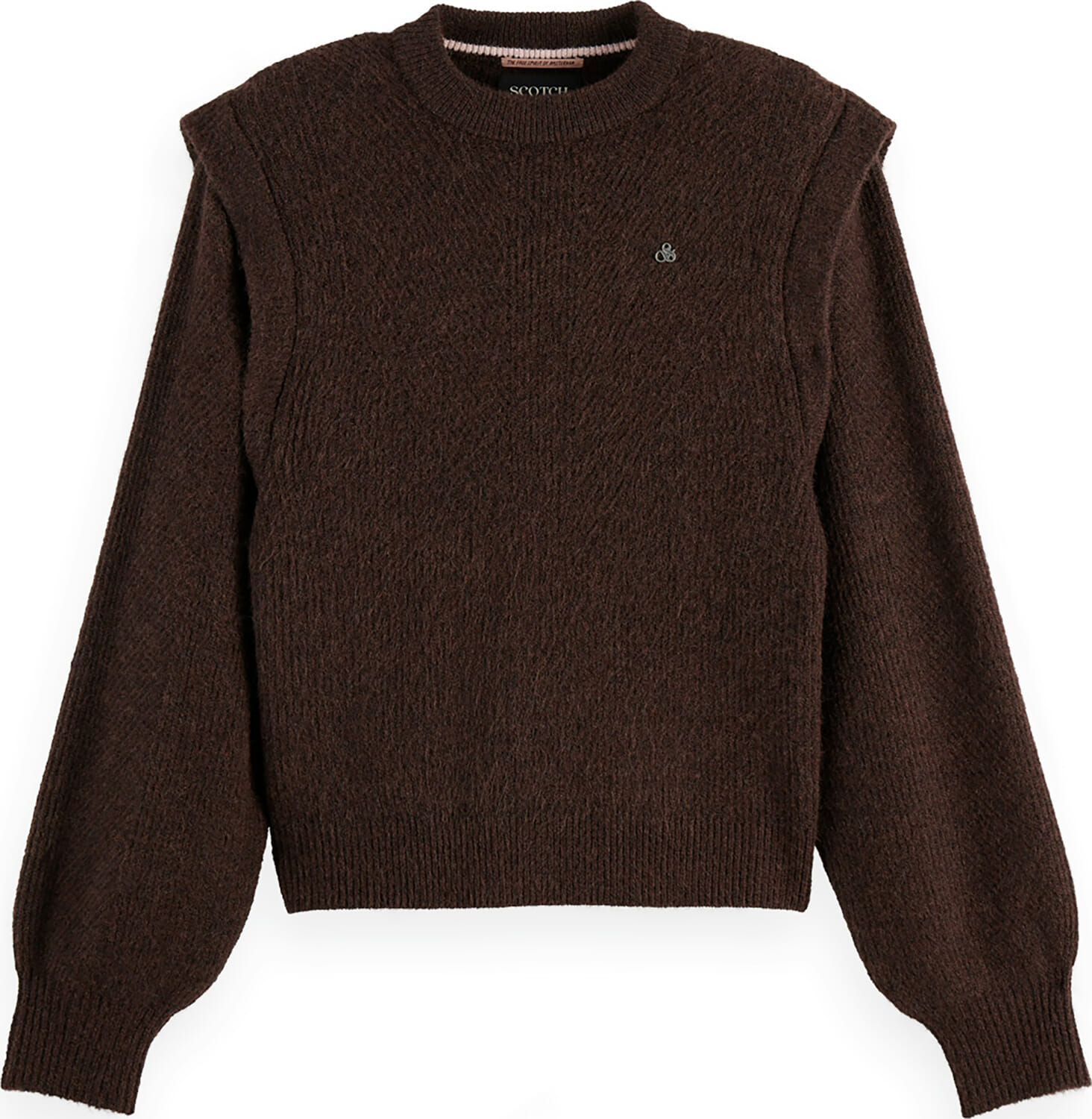 Scotch & Soda Trui Bruin  Scotch & Soda Trui Bruin