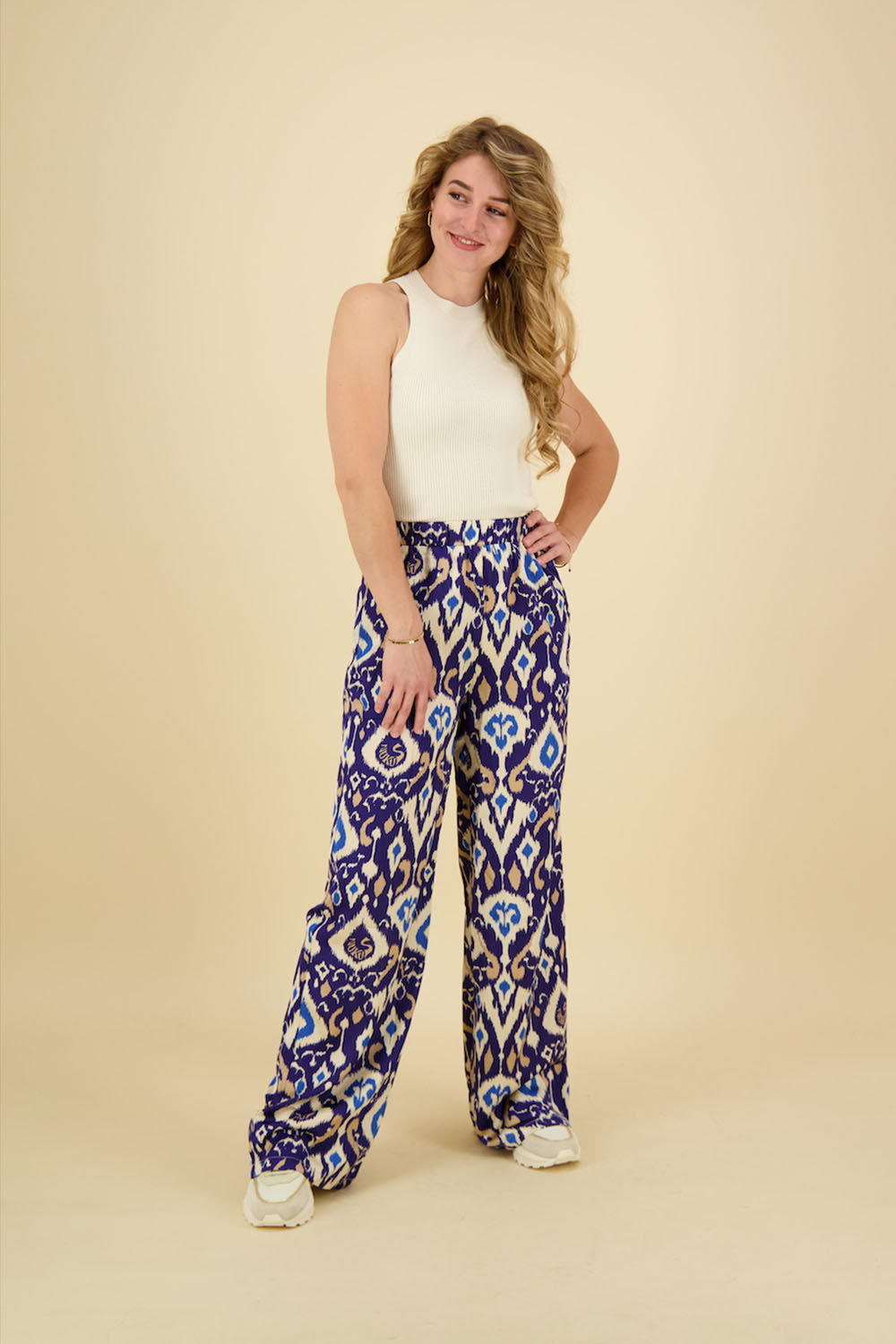 Nukus Broek Ribbes Blauw Nukus Broek Ribbes Blauw