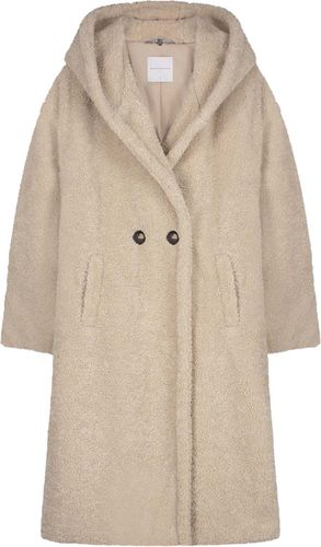 Rino & Pelle Long hooded double breasted coat Wit