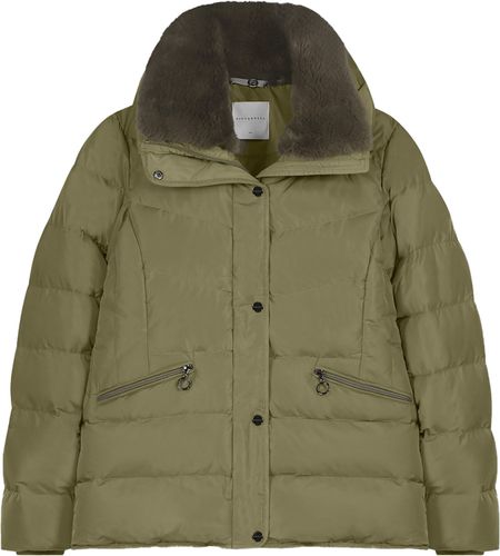Rino & Pelle Padded jacket with faux fur collar Groen