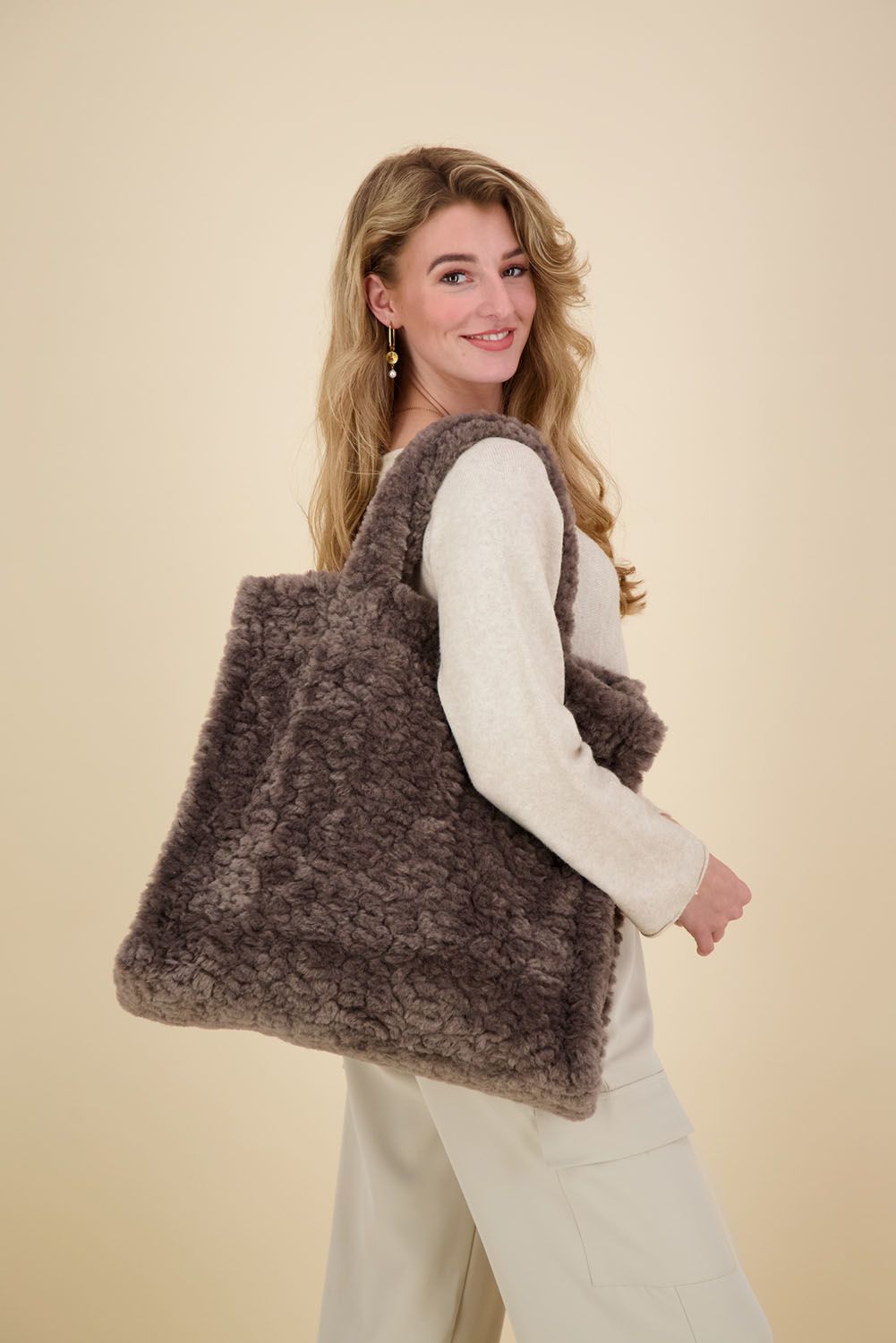 Rino & Pelle Shopper Bolly Beige 