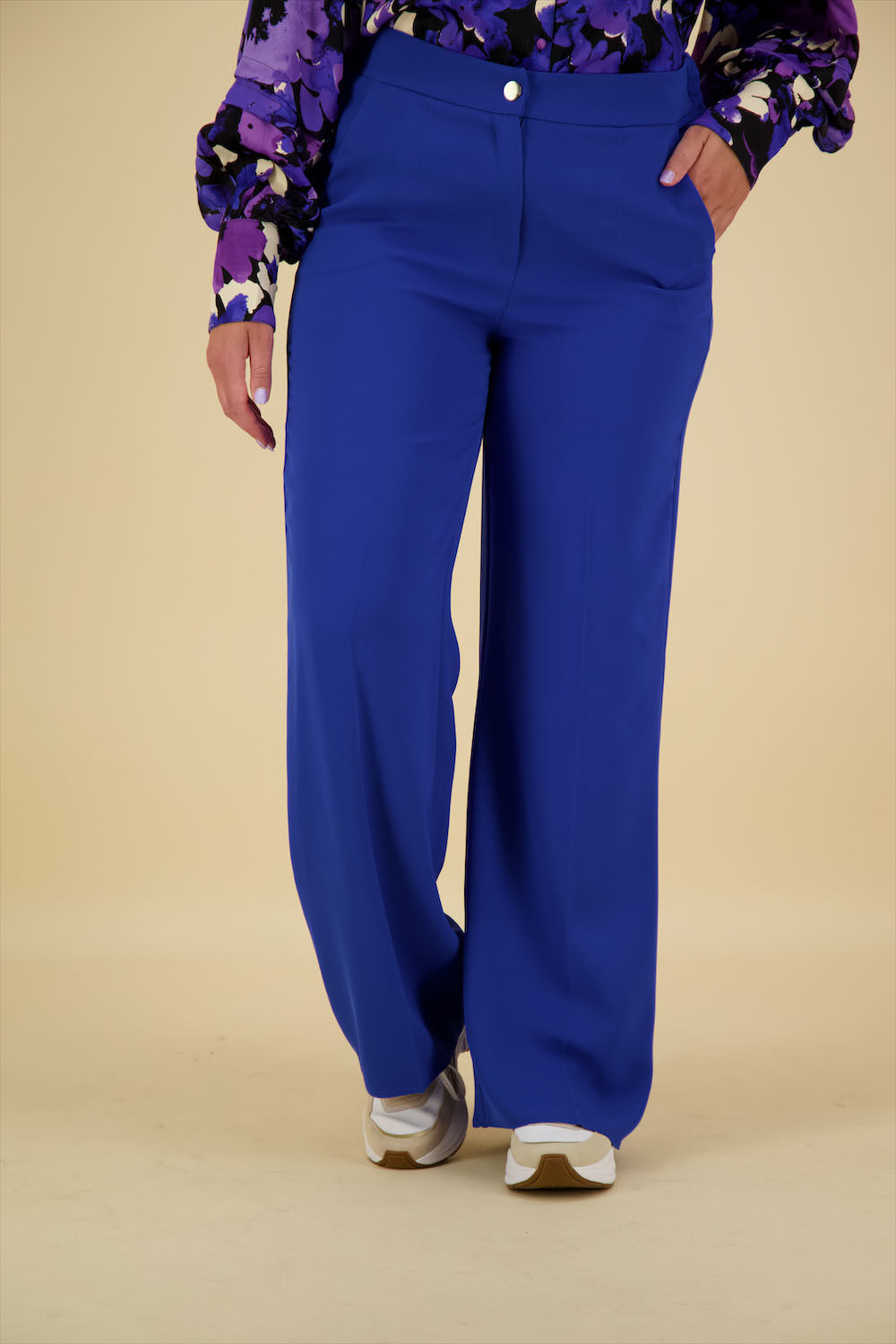 Label Dot Broek Riva Blauw Label Dot Broek Riva Blauw