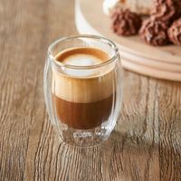 Double Wall Glass Line Coffee Wit