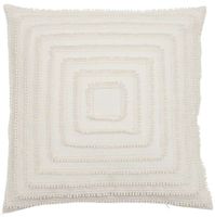 Square Lace Pillow Cover 50x50 Wit