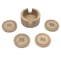 RM Isola Coasters 4 Pieces Bruin