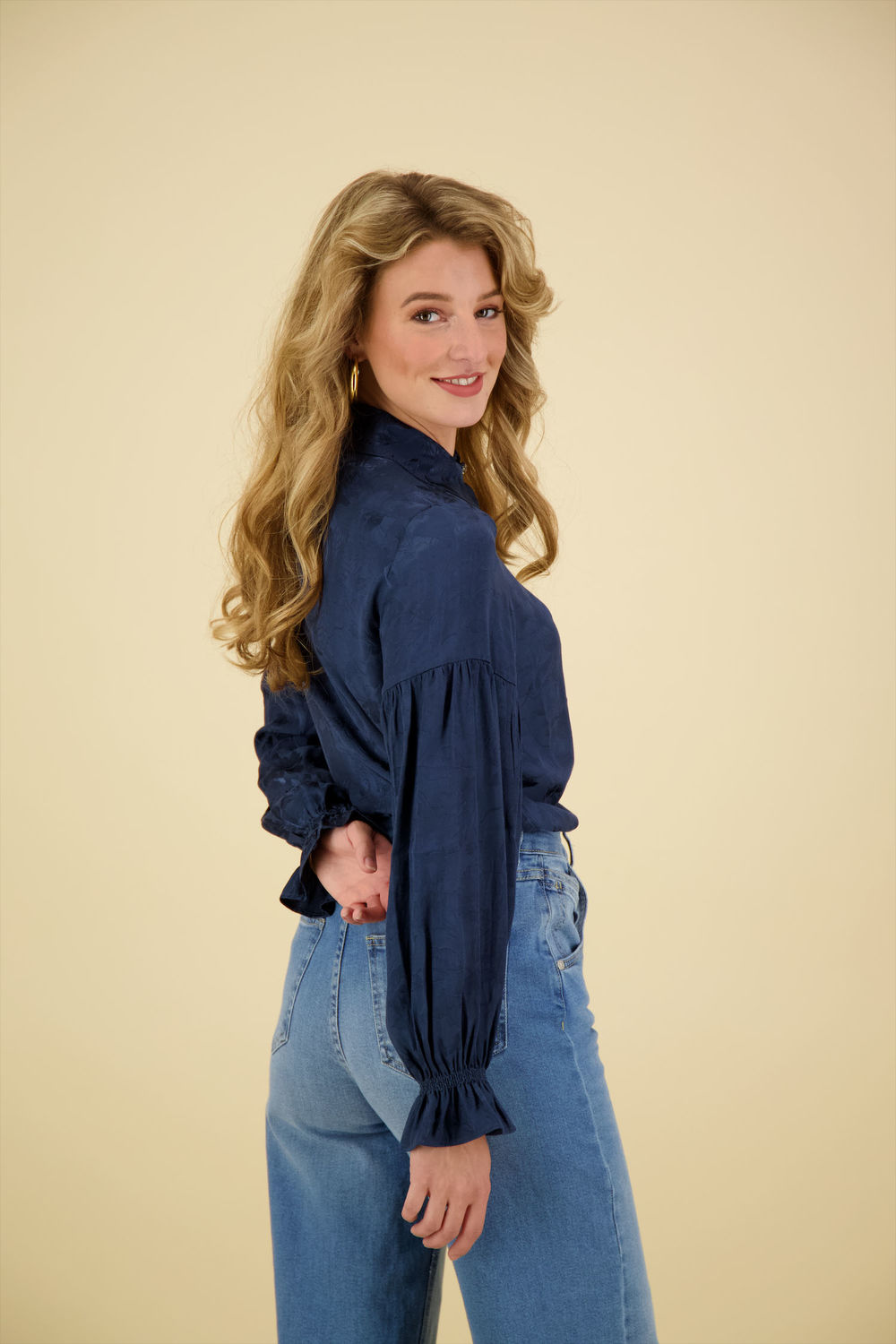 Mos Mosh Blouse Robena Blauw Mos Mosh Blouse Robena Blauw