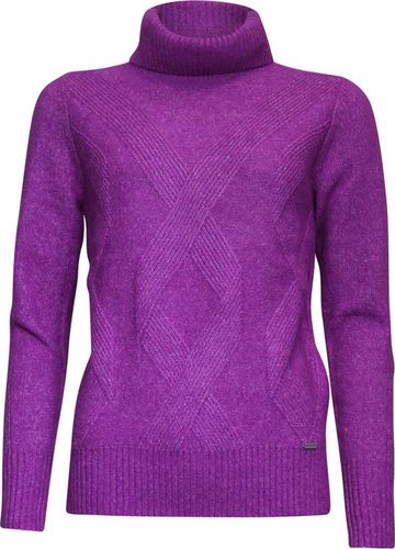 Roberto Sarto Pullover rollcollar Paars