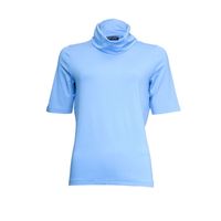 T-shirt Rollcollar Blauw