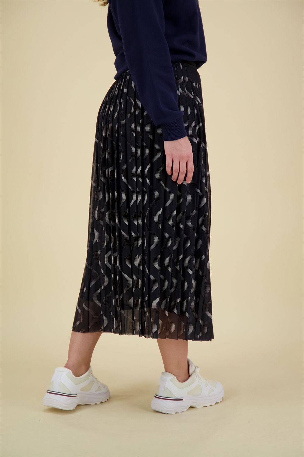 Vive La Femme Rok plissé Donkerblauw Vive La Femme Rok plissé Donkerblauw