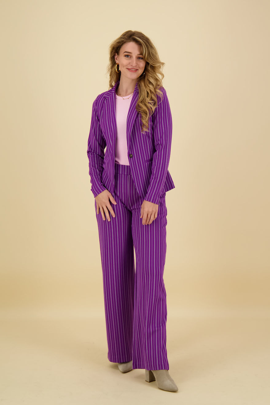Ichi Blazer Ruti Paars  Ichi Blazer Ruti Paars