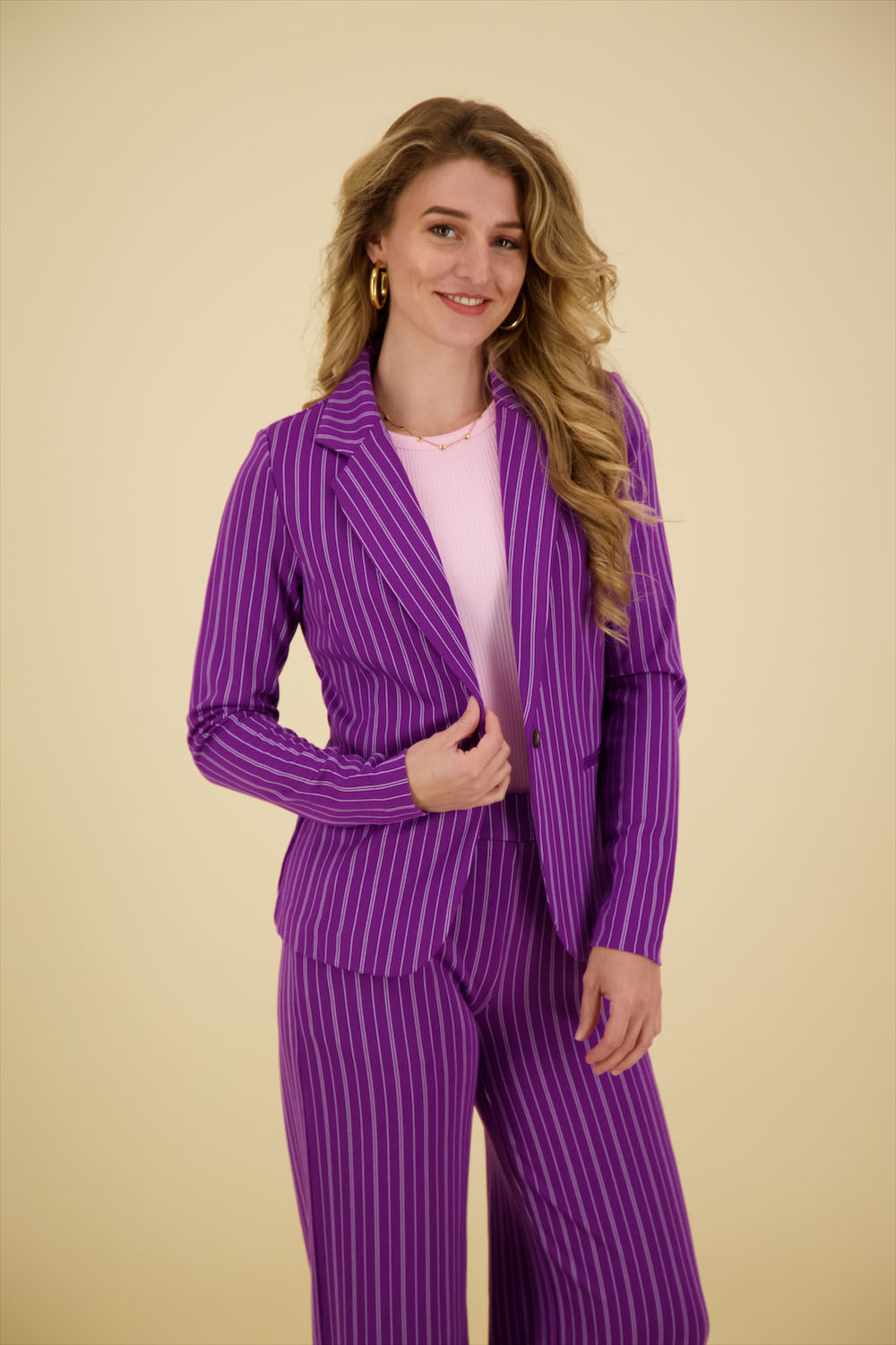 Ichi Blazer Ruti Paars  Ichi Blazer Ruti Paars