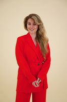 Blazer met Riempje Rood