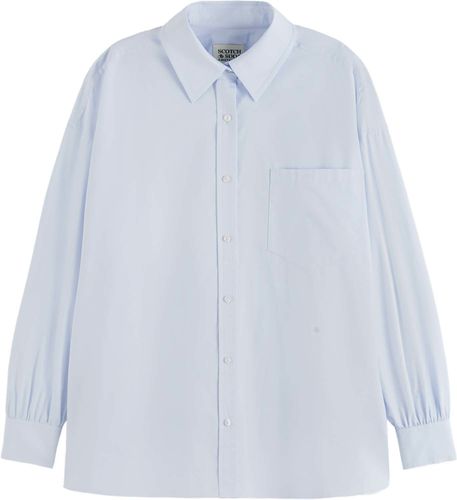 Scotch & Soda CORE GIRLFRIEND POPLIN SHIRT Blauw