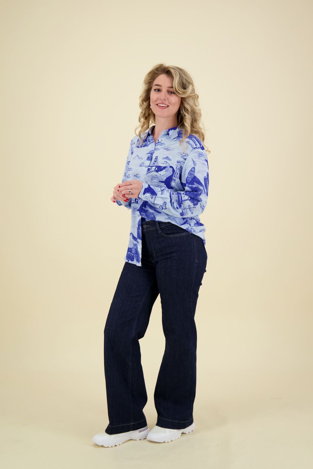 Scotch & Soda Blouse Printed Wit