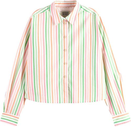Scotch & Soda Multi striped boxy fit shirt Multi