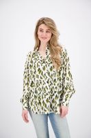 Oversized shirt with print Wit