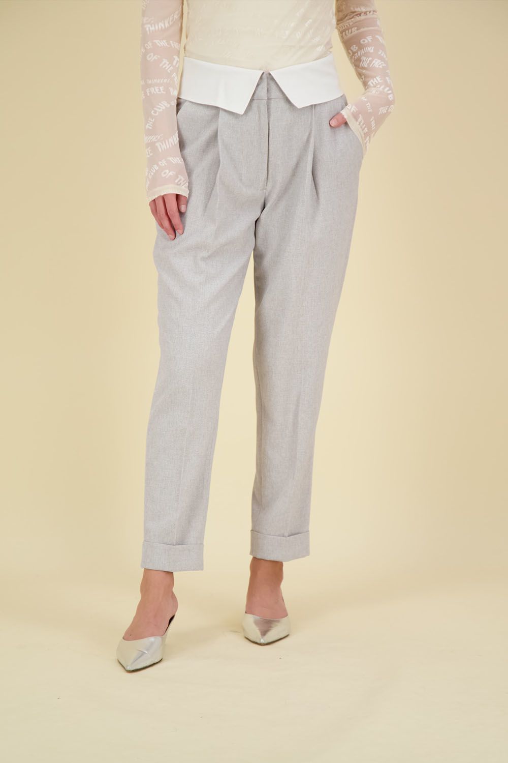 Scotch & Soda Broek Lily Grijs