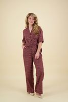 Pantalon GIA BLOCK PRINT PULL ON Rood