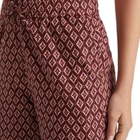 Pantalon GIA BLOCK PRINT PULL ON Rood