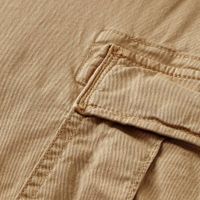 STUART - Garment dye slim-fit cargo Bruin