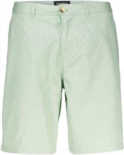 Scotch & Soda STUART - Cotton-blend twill shorts Groen
